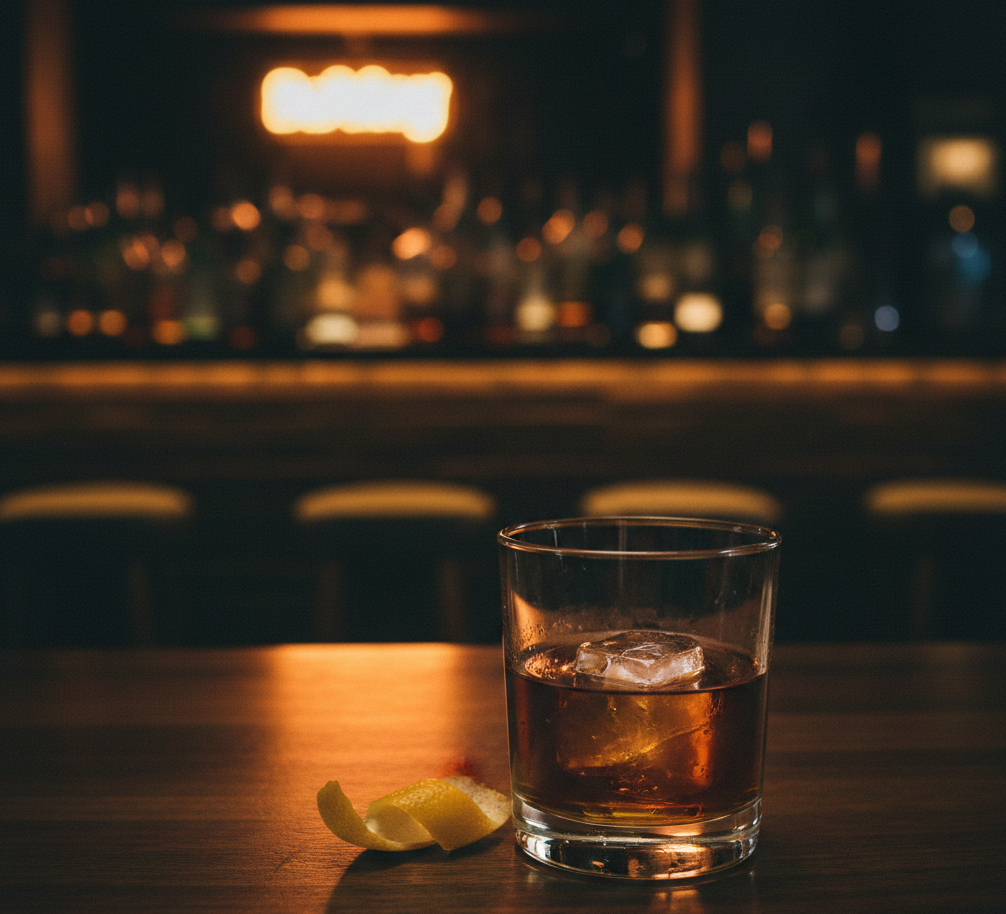 バーでのラム酒